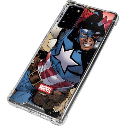 Marvel Captain America Epic Shield Break Galaxy Note20 5G Clear Case