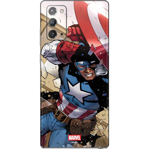 Marvel Captain America Epic Shield Break Galaxy Note20 5G Skin