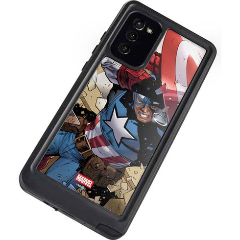 Marvel Captain America Epic Shield Break Galaxy Note20 5G Waterproof Case