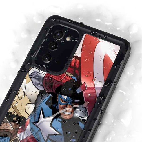 Marvel Captain America Epic Shield Break Galaxy Note20 5G Waterproof Case