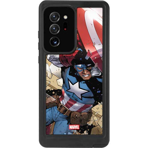 Marvel Captain America Epic Shield Break Galaxy Note20 Ultra 5G Waterproof Case