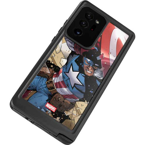 Marvel Captain America Epic Shield Break Galaxy Note20 Ultra 5G Waterproof Case