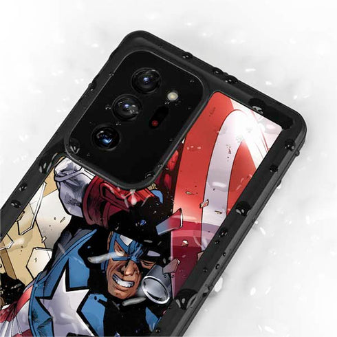 Marvel Captain America Epic Shield Break Galaxy Note20 Ultra 5G Waterproof Case