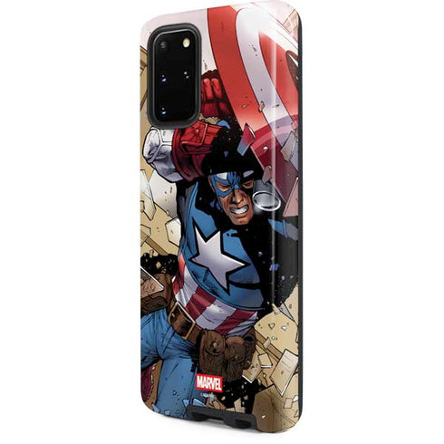 Marvel Captain America Epic Shield Break Galaxy S20 Plus Pro Case