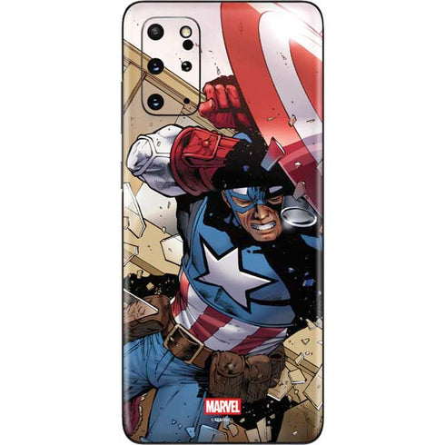 Marvel Captain America Epic Shield Break Galaxy S20 Plus Skin