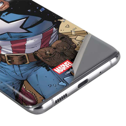 Marvel Captain America Epic Shield Break Galaxy S20 Plus Skin
