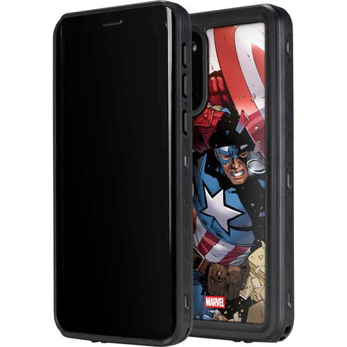 Marvel Captain America Epic Shield Break Galaxy S20 Plus Waterproof Case