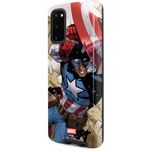 Marvel Captain America Epic Shield Break Galaxy S20 Pro Case