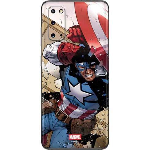 Marvel Captain America Epic Shield Break Galaxy S20 Skin