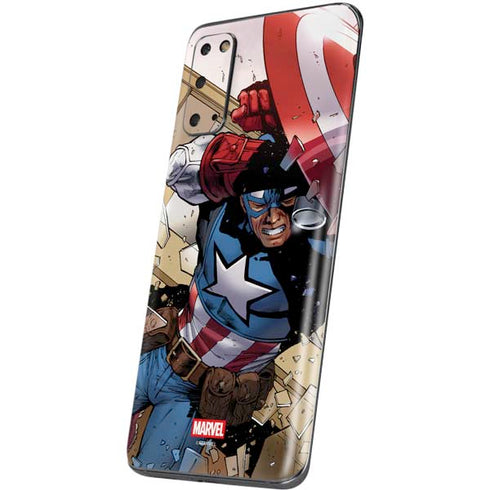 Marvel Captain America Epic Shield Break Galaxy S20 Skin