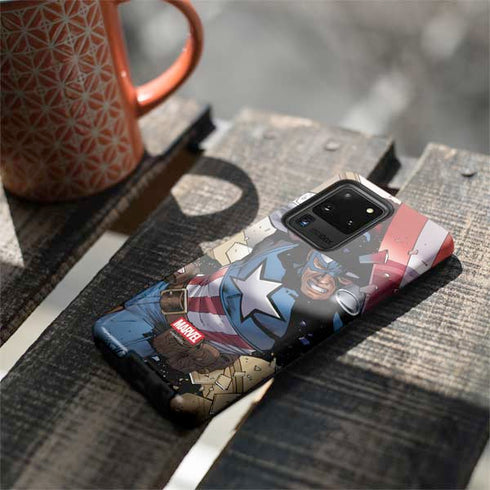 Marvel Captain America Epic Shield Break Galaxy S20 Ultra 5G Pro Case