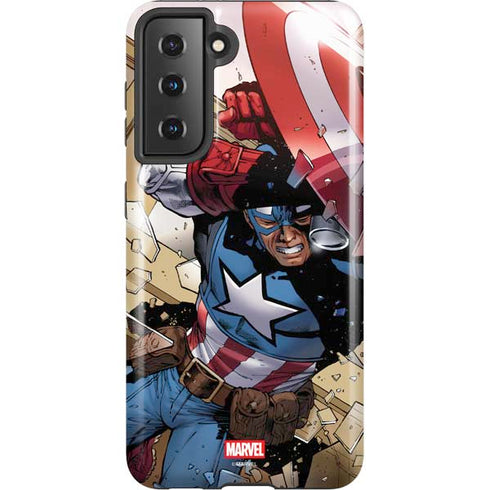 Marvel Captain America Epic Shield Break Galaxy S21 5G Pro Case