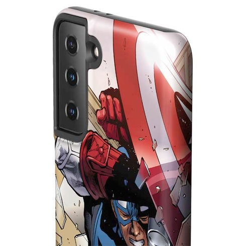 Marvel Captain America Epic Shield Break Galaxy S21 FE Pro Case