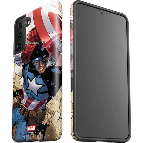 Marvel Captain America Epic Shield Break Galaxy S21 FE Pro Case
