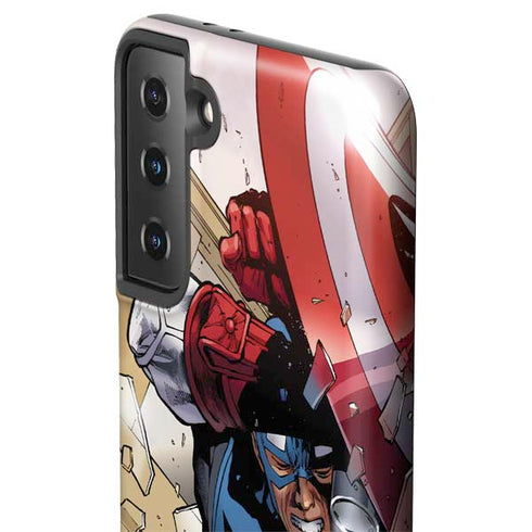 Marvel Captain America Epic Shield Break Galaxy S21 Plus 5G Pro Case