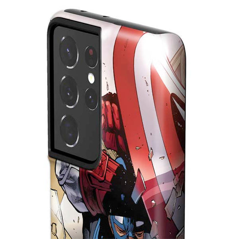 Marvel Captain America Epic Shield Break Galaxy S21 Ultra 5G Pro Case