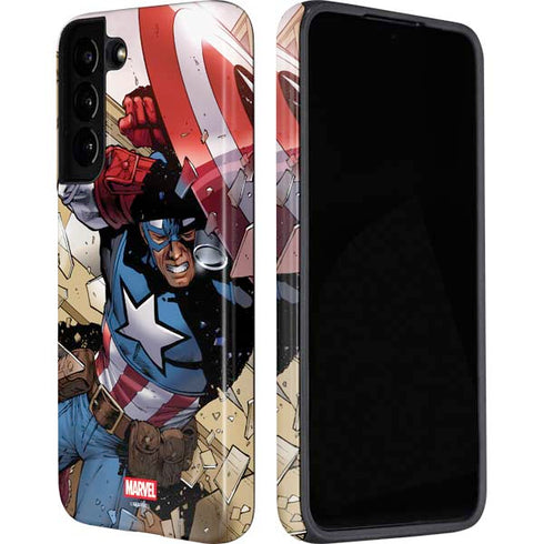 Marvel Captain America Epic Shield Break Galaxy S22 Pro Case