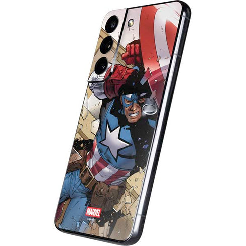Marvel Captain America Epic Shield Break Galaxy S22 Skin