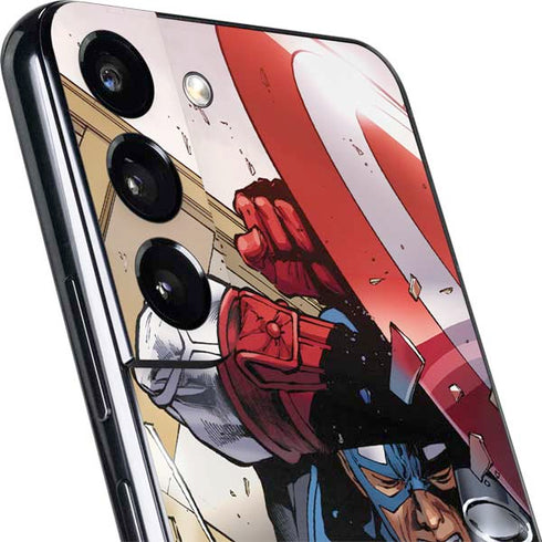 Marvel Captain America Epic Shield Break Galaxy S22 Skin