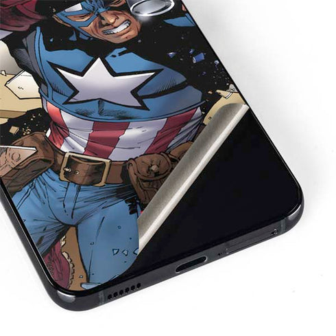 Marvel Captain America Epic Shield Break Galaxy S22 Skin