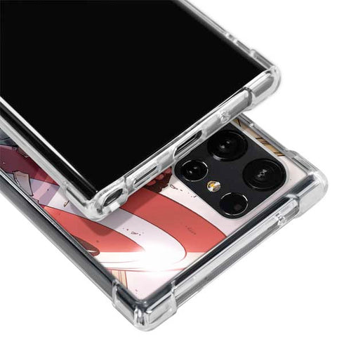 Marvel Captain America Epic Shield Break Galaxy S22 Ultra Clear Case