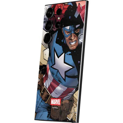 Marvel Captain America Epic Shield Break Galaxy S24 Ultra Skin