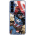Marvel Captain America Epic Shield Break Galaxy S25 Plus Clear Case