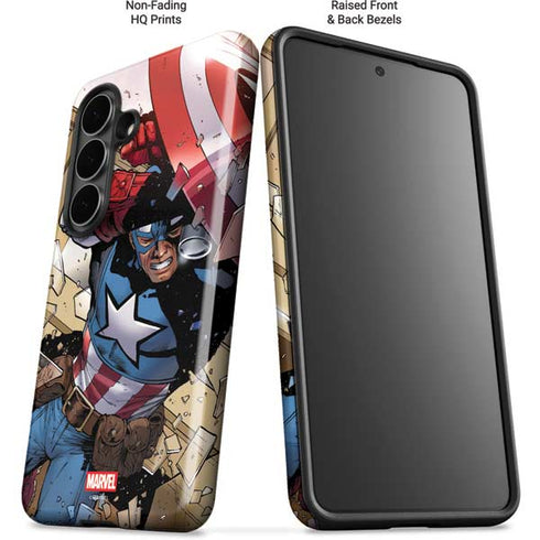Marvel Captain America Epic Shield Break Galaxy S26 Plus Impact Case