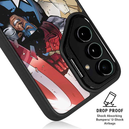 Marvel Captain America Epic Shield Break Galaxy S26 Ultra Kickstand Case