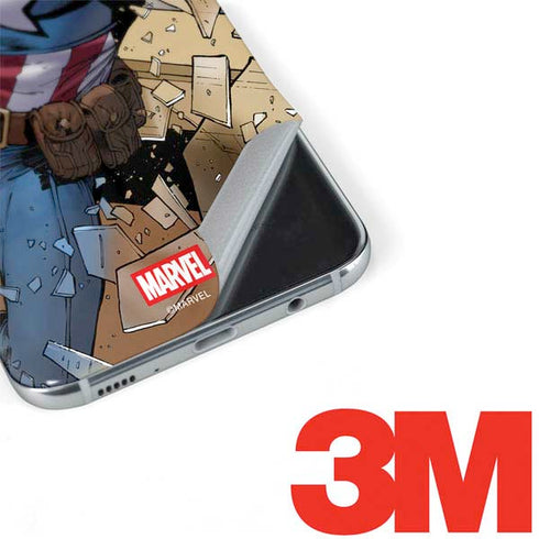 Marvel Captain America Epic Shield Break Galaxy S8 Plus Skin