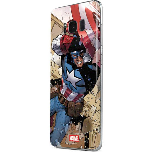 Marvel Captain America Epic Shield Break Galaxy S8 Skin