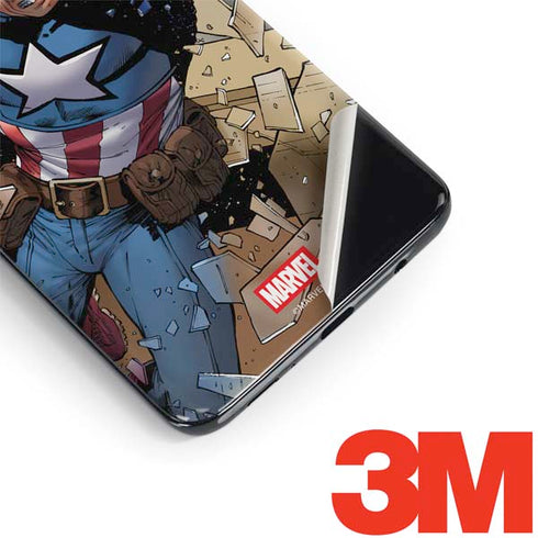 Marvel Captain America Epic Shield Break Galaxy S9 Skin