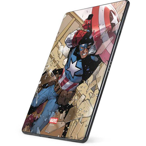 Marvel Captain America Epic Shield Break Samsung Galaxy Tab Skin