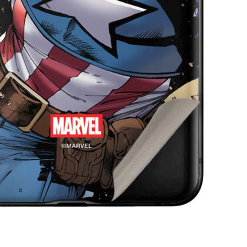Marvel Captain America Epic Shield Break Galaxy Z Flip Skin