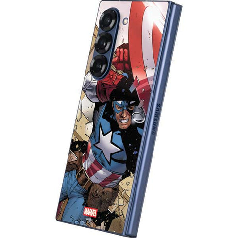 Marvel Captain America Epic Shield Break Galaxy Z Fold6 Skin