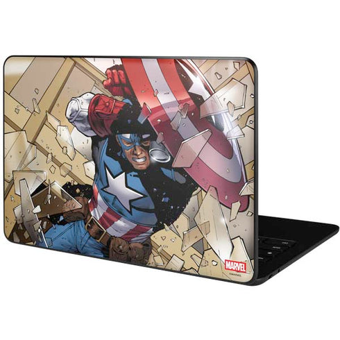 Marvel Captain America Epic Shield Break Google Pixelbook Go Skin