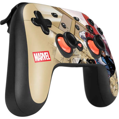 Marvel Captain America Epic Shield Break Google Stadia Controller Skin