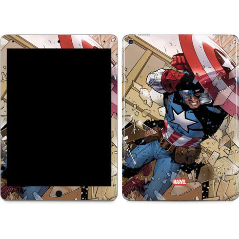 Marvel Captain America Epic Shield Break iPad Skins