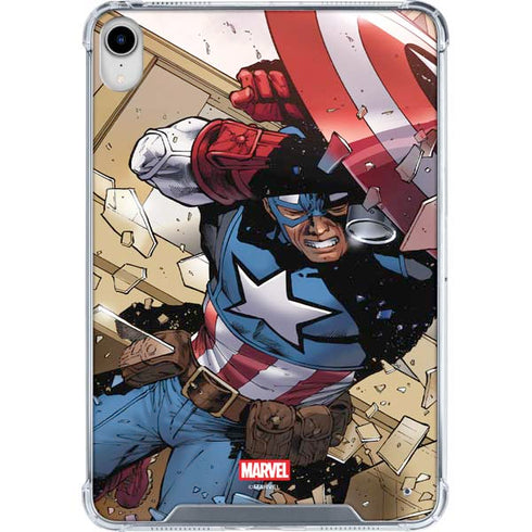 Marvel Captain America Epic Shield Break iPad 11th Gen (2025) Clear Case