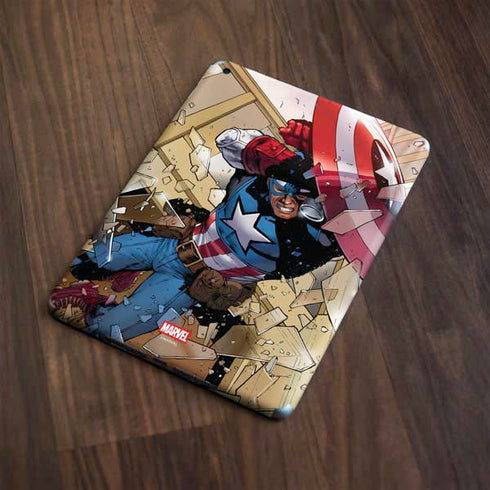 Marvel Captain America Epic Shield Break Apple iPad Skin