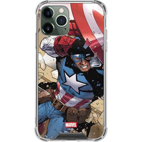 Marvel Captain America Epic Shield Break iPhone 11 Pro Max Clear Case