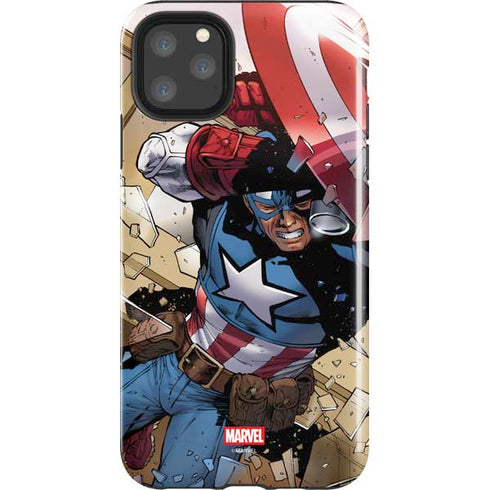 Marvel Captain America Epic Shield Break iPhone 11 Pro Max Impact Case