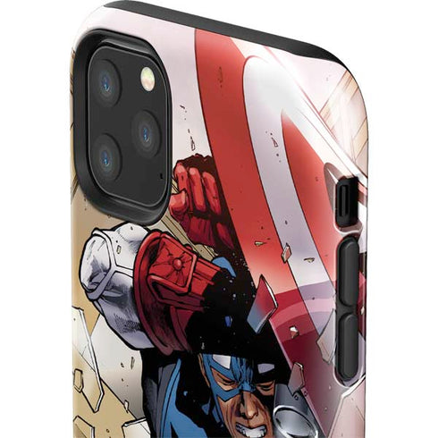 Marvel Captain America Epic Shield Break iPhone 11 Pro Max Impact Case