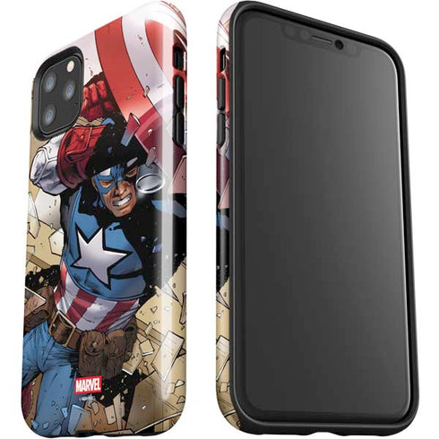 Marvel Captain America Epic Shield Break iPhone 11 Pro Max Impact Case