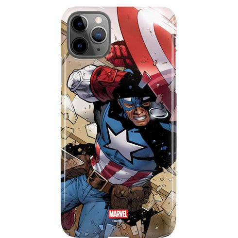 Marvel Captain America Epic Shield Break iPhone Cases