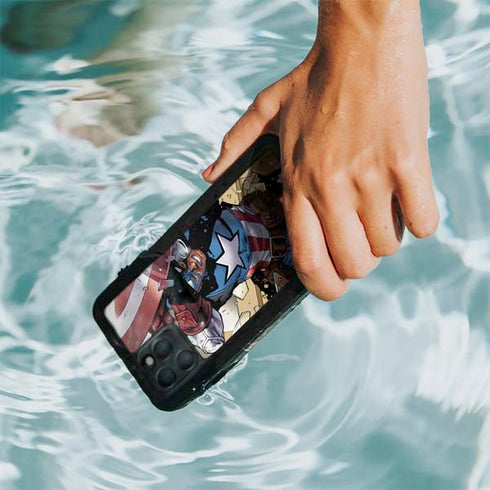 Marvel Captain America Epic Shield Break iPhone 11 Pro Waterproof Case