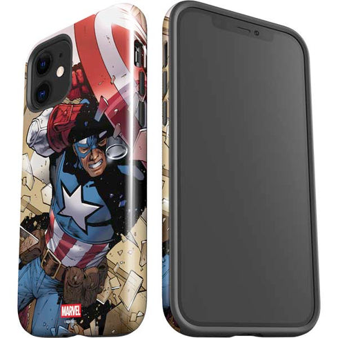 Marvel Captain America Epic Shield Break iPhone 12 Impact Case