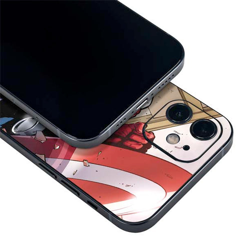 Marvel Captain America Epic Shield Break iPhone 12 Mini Skin