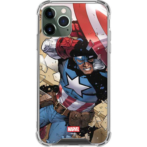 Marvel Captain America Epic Shield Break iPhone 12 Pro Max Clear Case