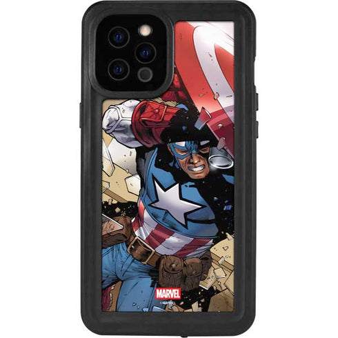 Marvel Captain America Epic Shield Break iPhone 12 Pro Max Waterproof Case